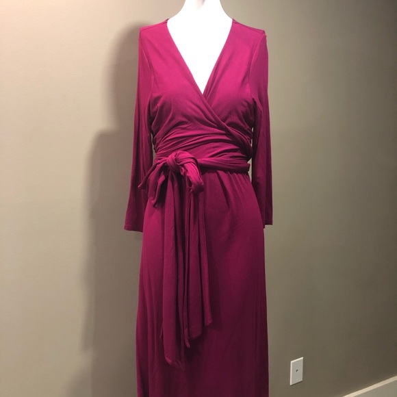 Ralph Lauren Dresses & Skirts - Ralph Lauren Fuchsia Faux Wrap Dress